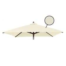 Stokparasoldoek Rhino 350x350cm vierkant Off white (polyester)