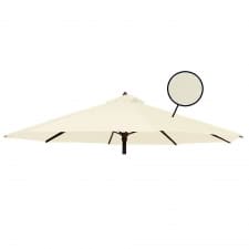 Stokparasoldoek Rhino 400cm rond off white (polyester)