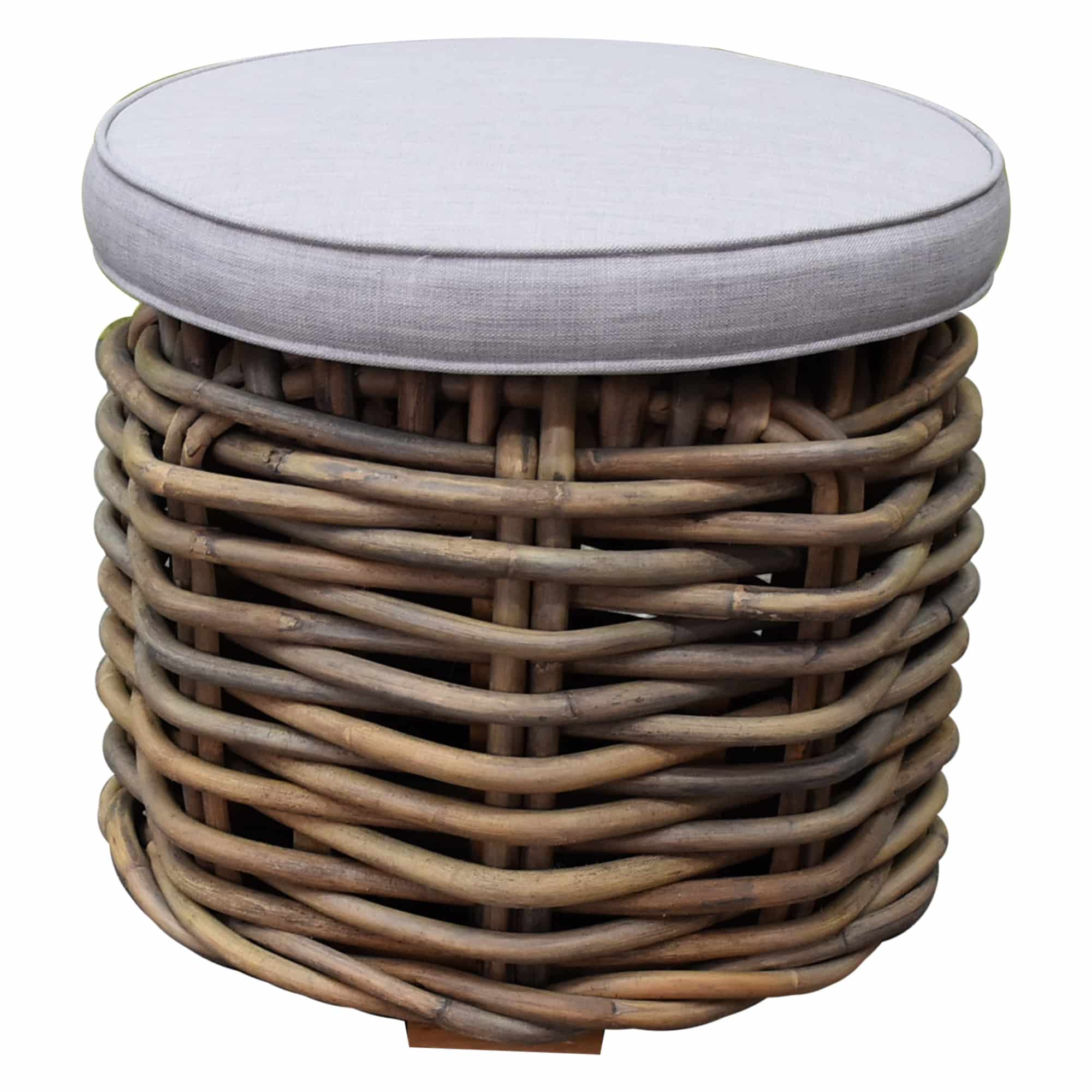 Sumatra kleine ronde tafel met kussen naturel rotan southend