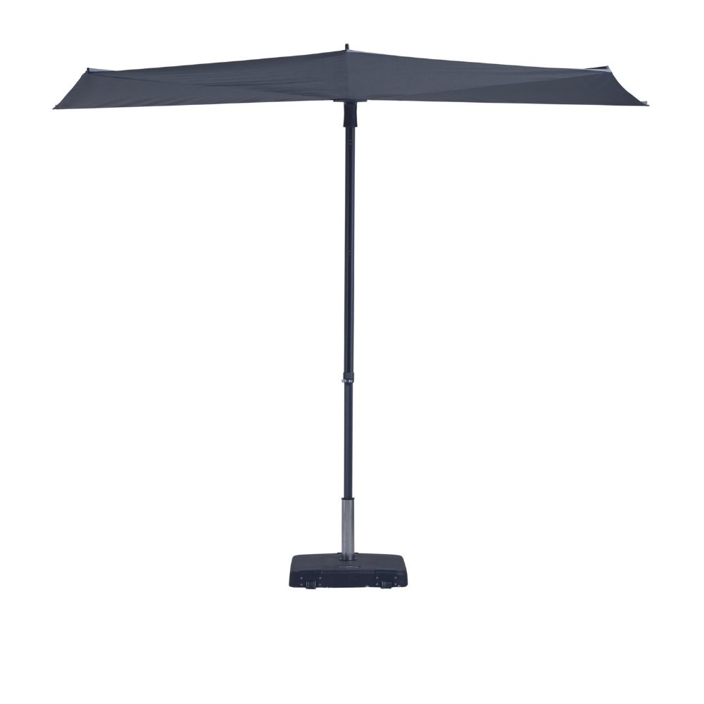 Sun Wave balkon stokparasol 270x150cm | grijs