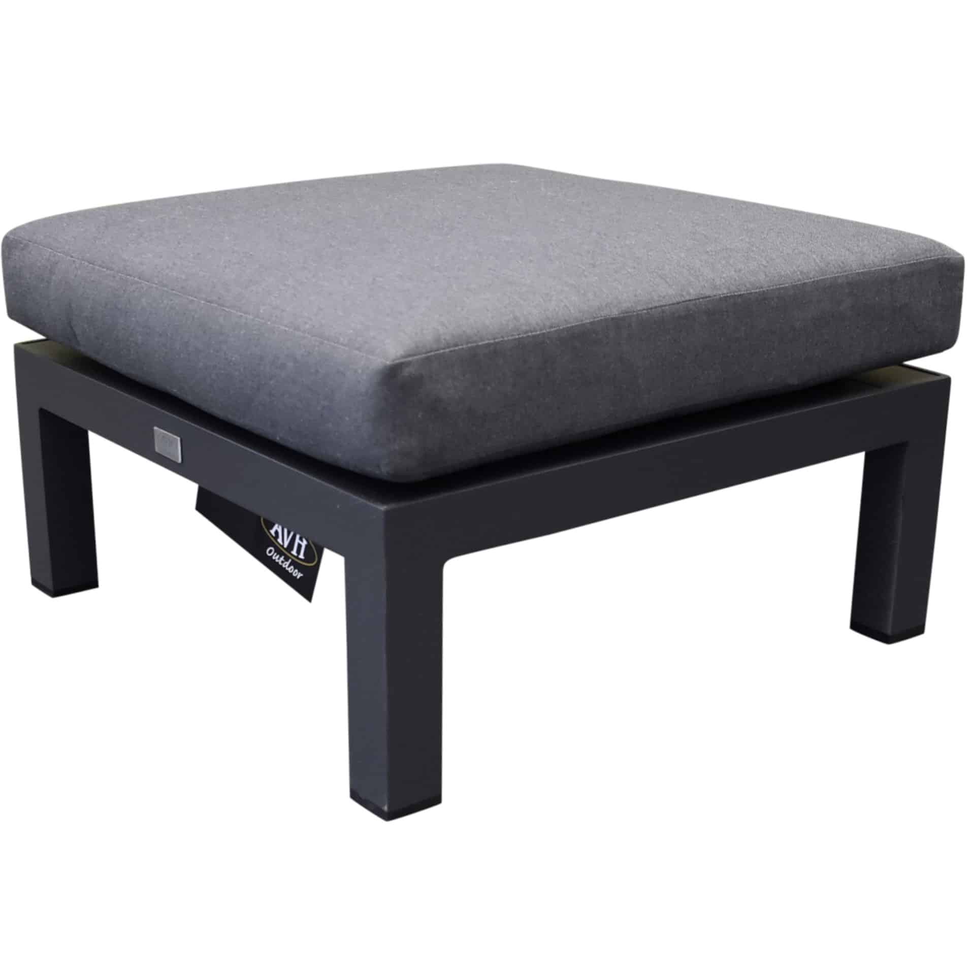 Sunshine voetenbank aluminium antraciet