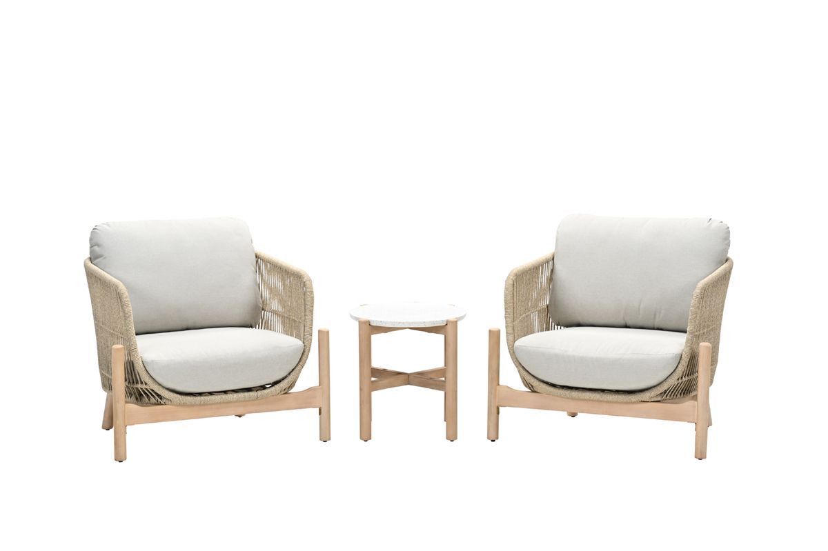 Talara Loungeset 3 delig acacia robe