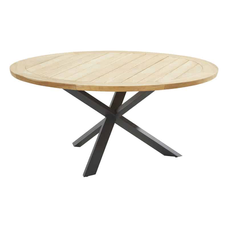Taste Prado Dining Tafel Teak Antracite dia. 160 cm - 4so