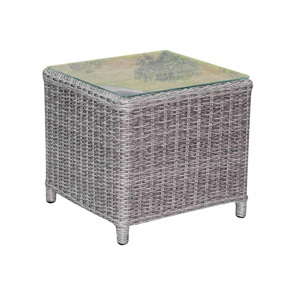 Toscane XL bijzettafel 50x50xH46 cm grijs