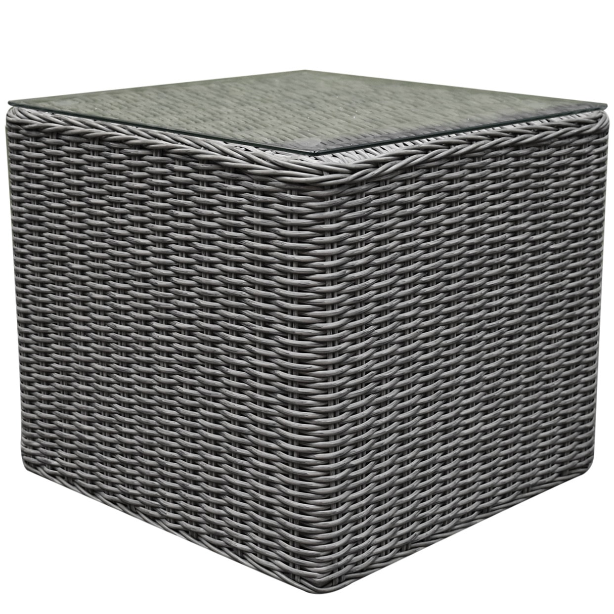 Toscane bijzettafel 50x50xH45 cm grijs