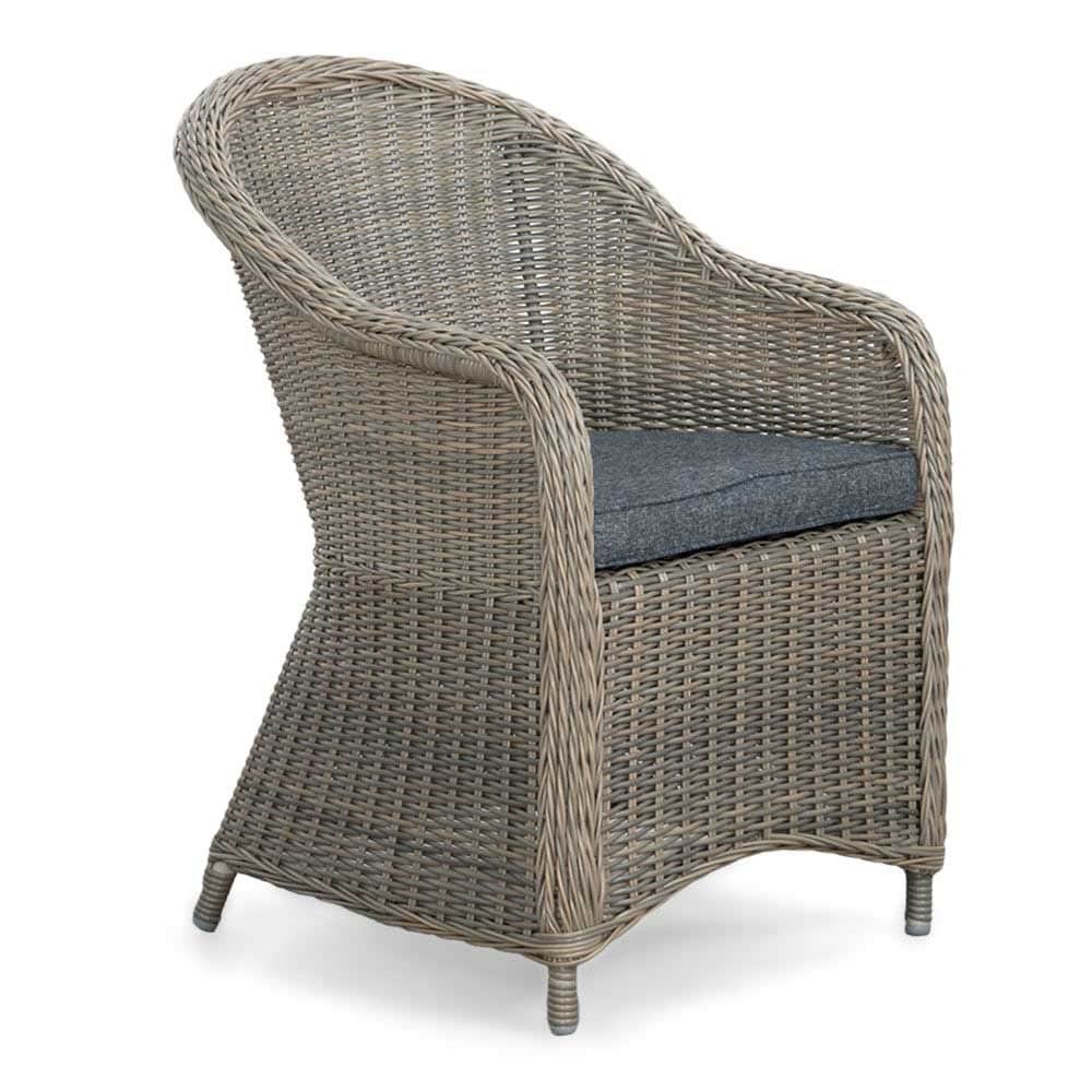 Toulouse dining tuinstoel | wicker | Ash Grey