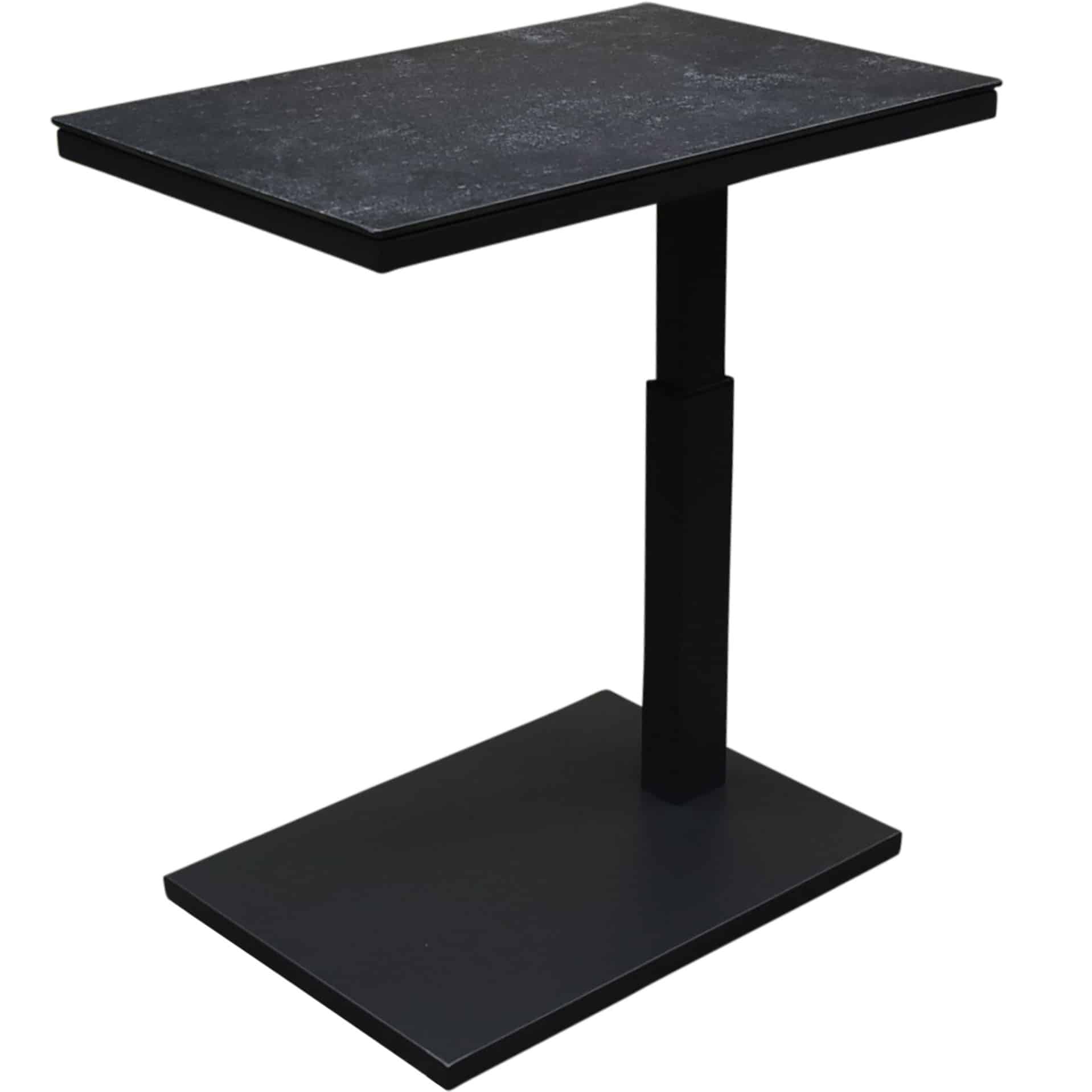 Tracy bijzettafel 60x40xH46-67 cm in hoogte verstelbaar antraciet