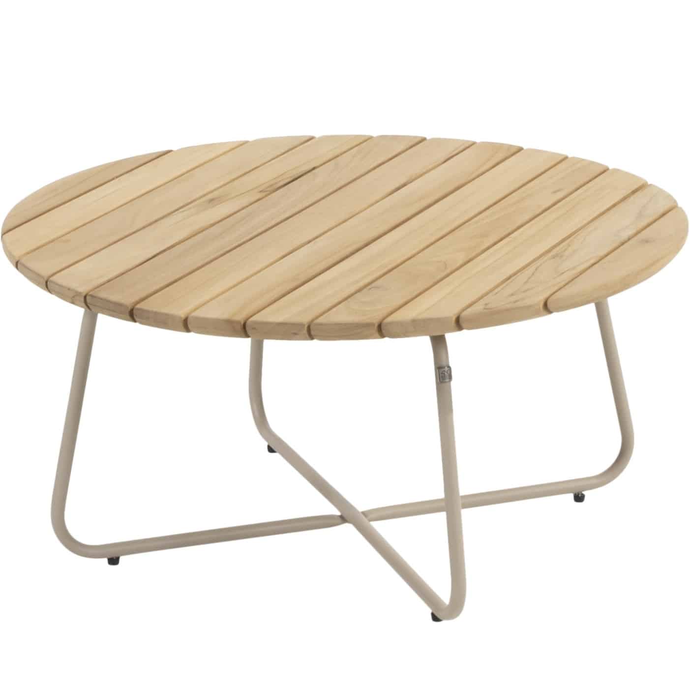 Verdi salontafel teak 73 cm.Ø (H 35) latte 4 Seasons Outdoor
