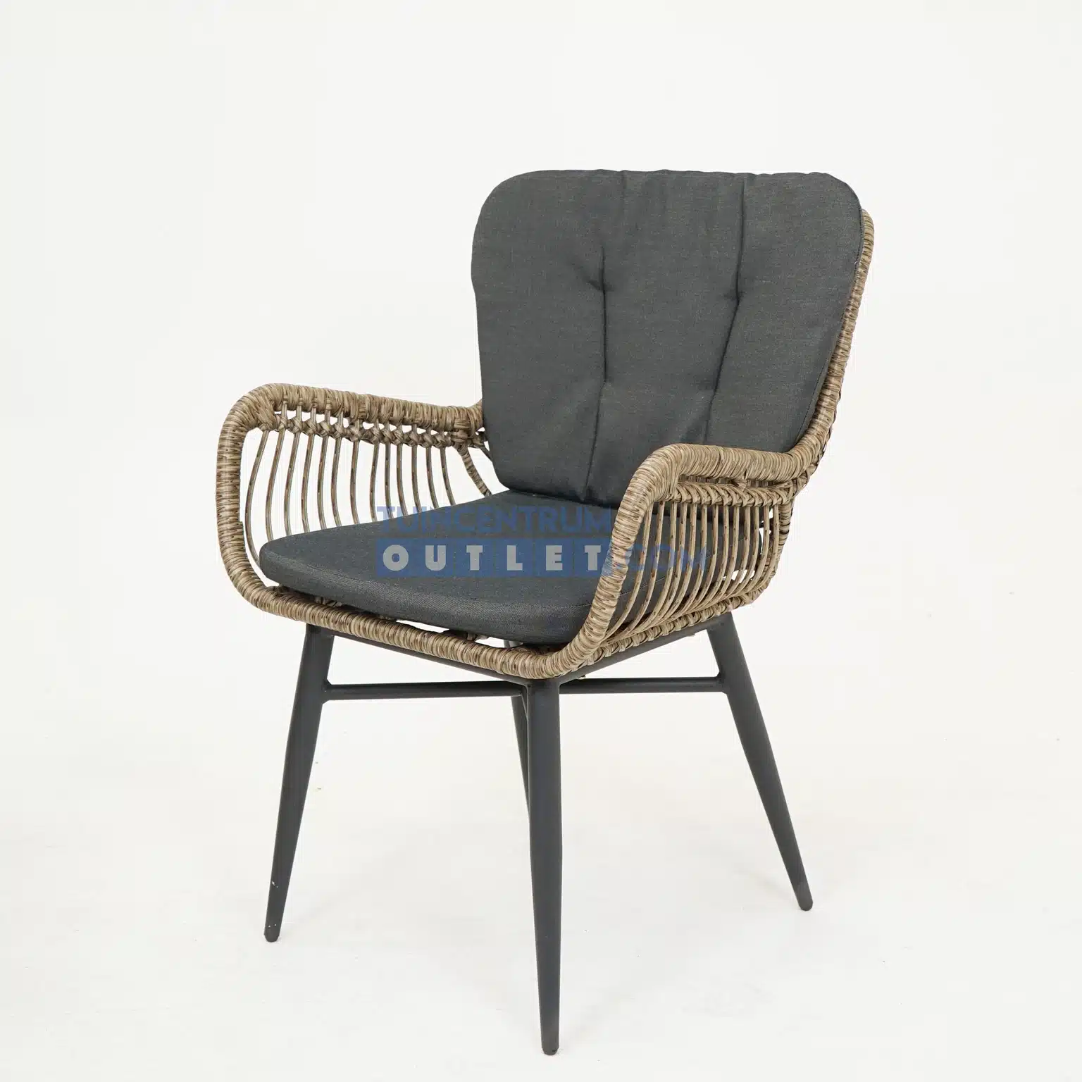 Vita Spider Naturel Dining Tuinstoel (excl. rugkussen)