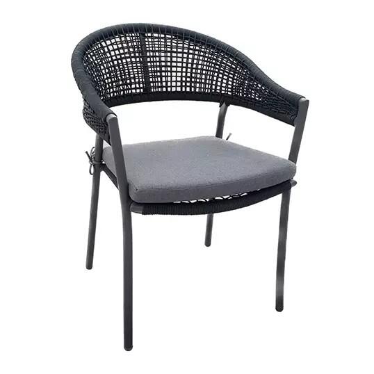 Vitaro Dining Tuinstoel Antraciet - Buitengewoon de boet