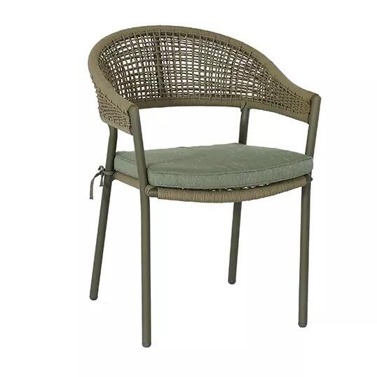Vitaro Dining Tuinstoel Olijfgroen - Buitengewoon de boet