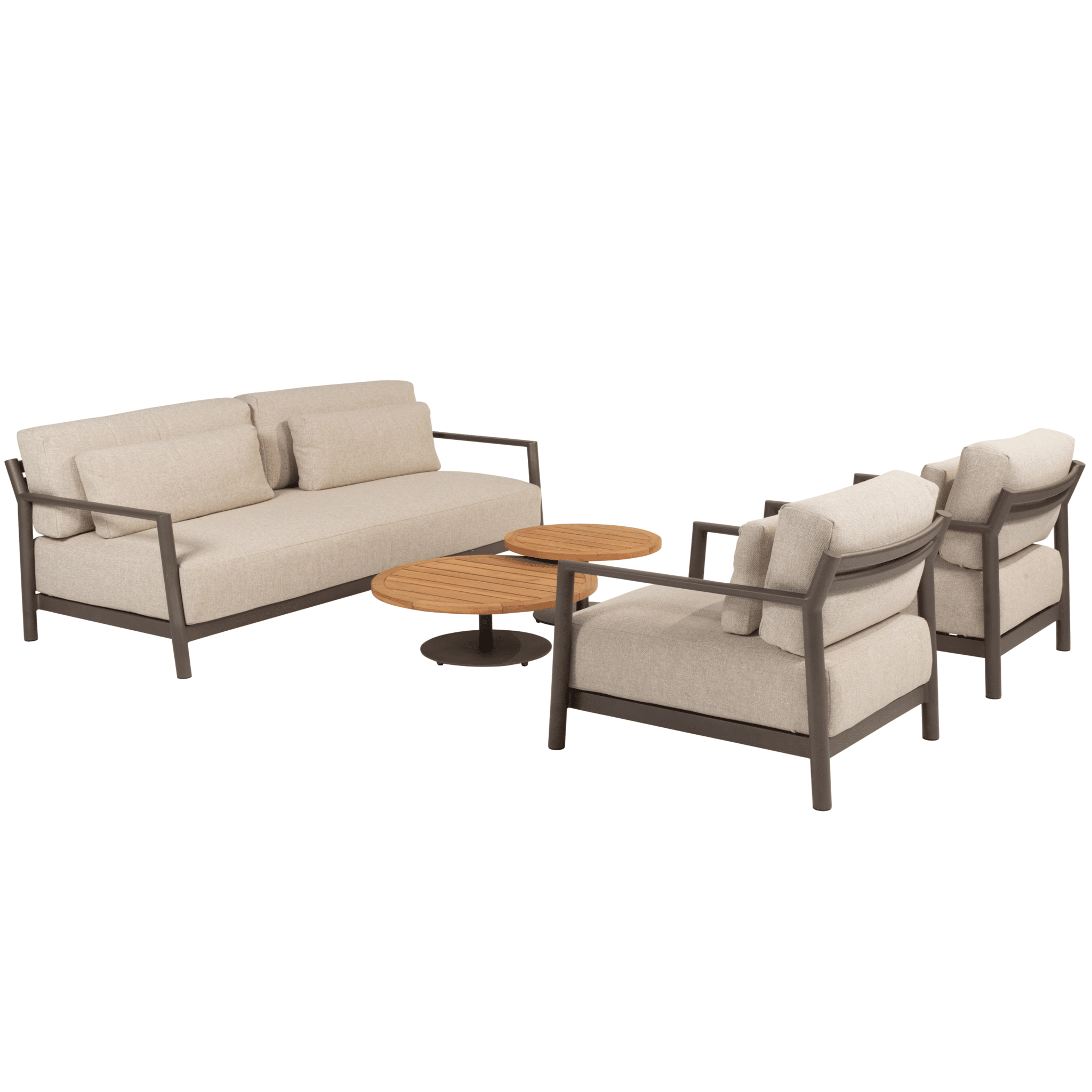 Volta Capresi stoel bank loungeset 5 delig teak terre 4 Seasons Outdoor