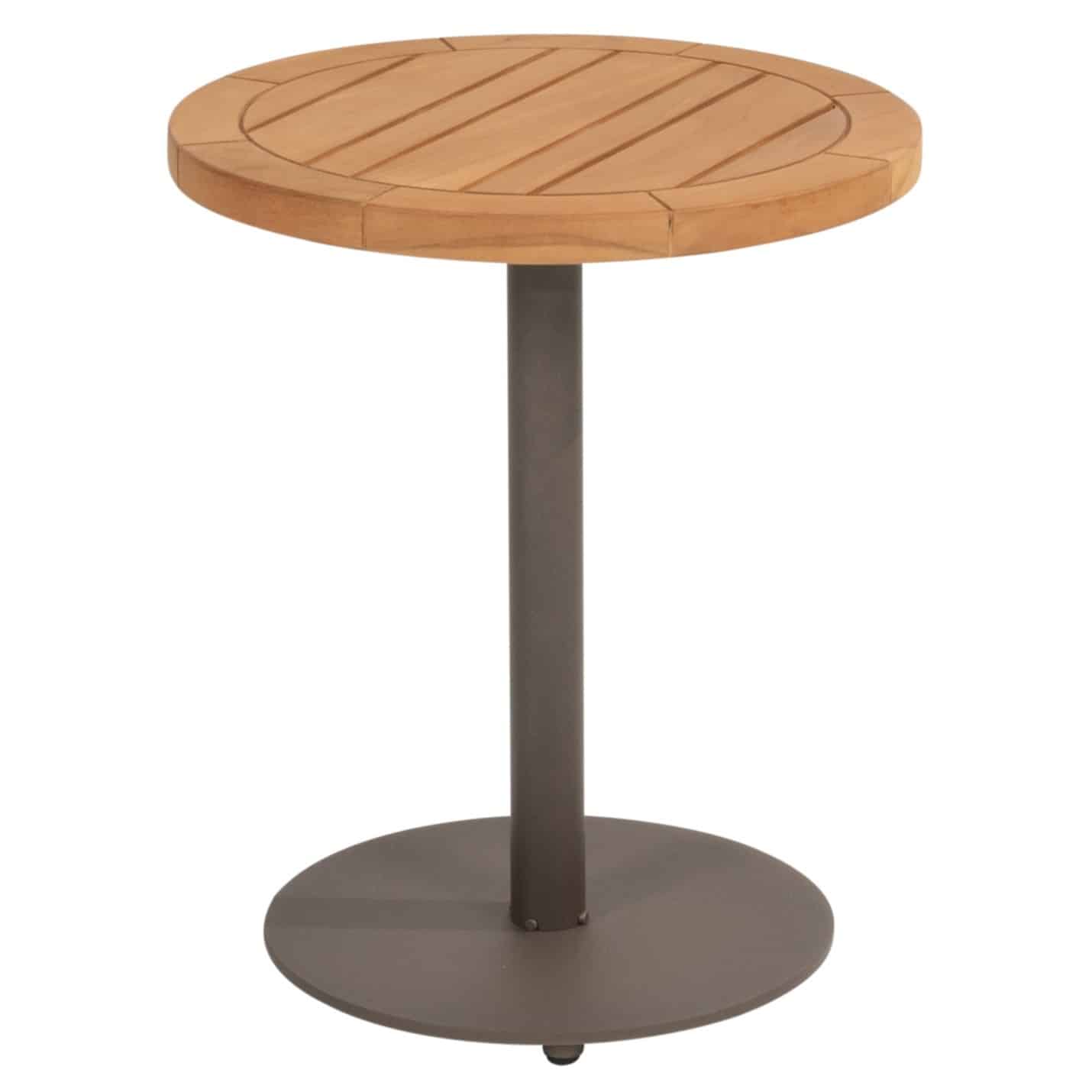 Volta bijzettafel met middenpoot 45xH55 cm aluminium terre 4 Seasons Outdoor