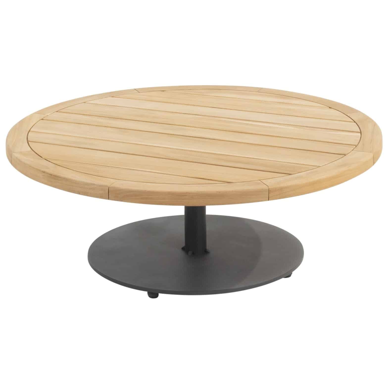 Volta lounge tuintafel middenpoot 80xH30 cm aluminium antraciet 4 Seasons Outdoor