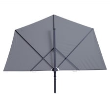 vrijhangende zweefparasol sunwave 270cm (light grey)