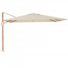Zweefparasol Challenger T2 premium 260x350cm teak (Champagne) Dieptevariant