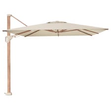 Zweefparasol Challenger T2 premium 350x260cm teak (Champagne)