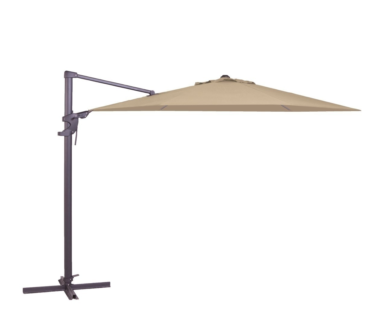 Zweefparasol Monaco flex Zijwaarts Kantelbaar 330 cm Polyester ecru zonwering - Madison