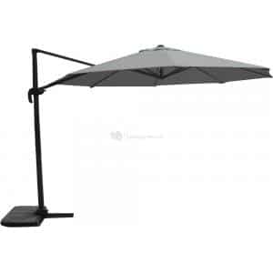zweefparasol virgo 350 cm antraciet frame grijs