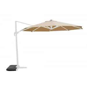 zweefparasol virgo 350 cm wit frame zand