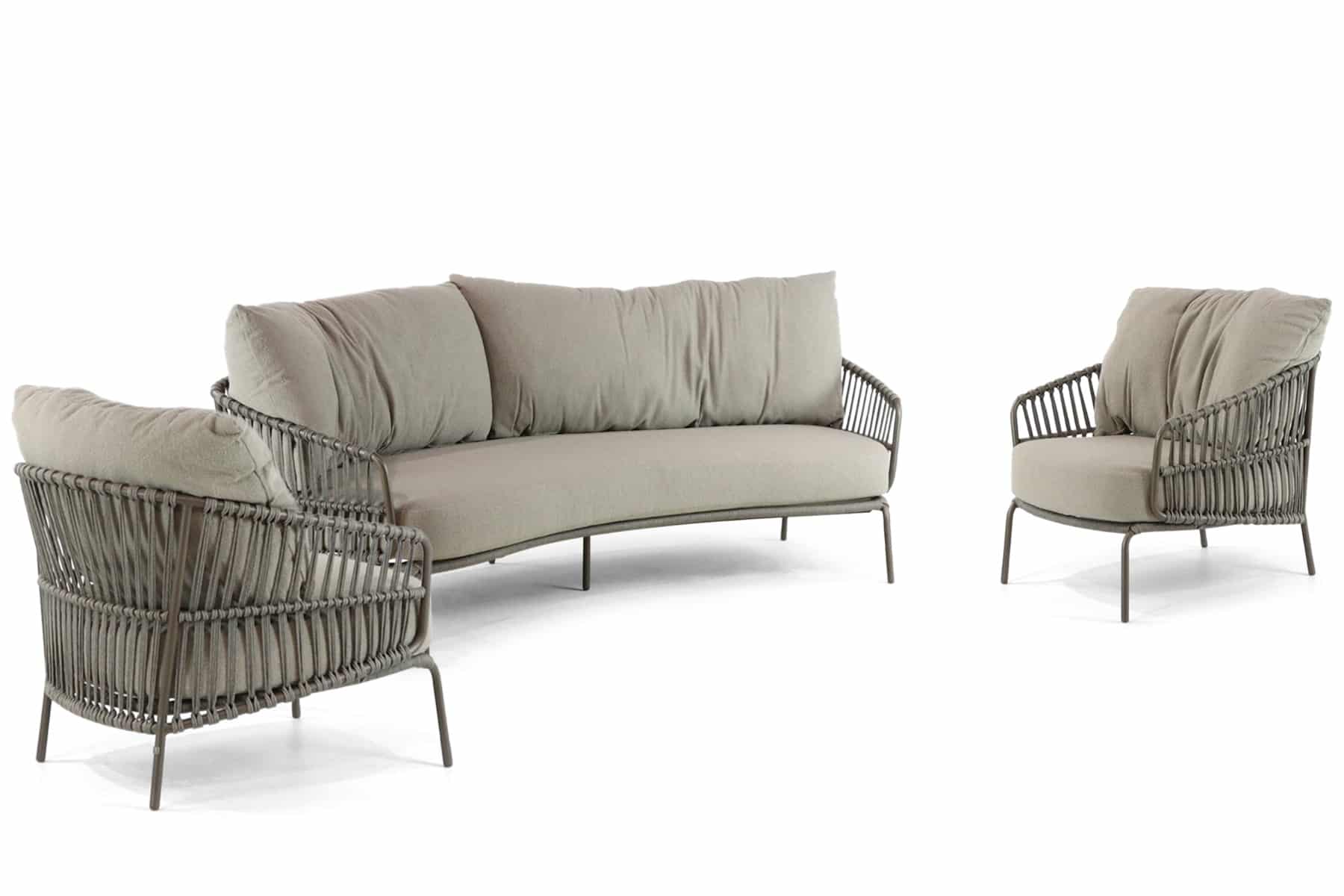 4 Seasons Outdoor Capalbio stoel-bank loungeset 3-delig