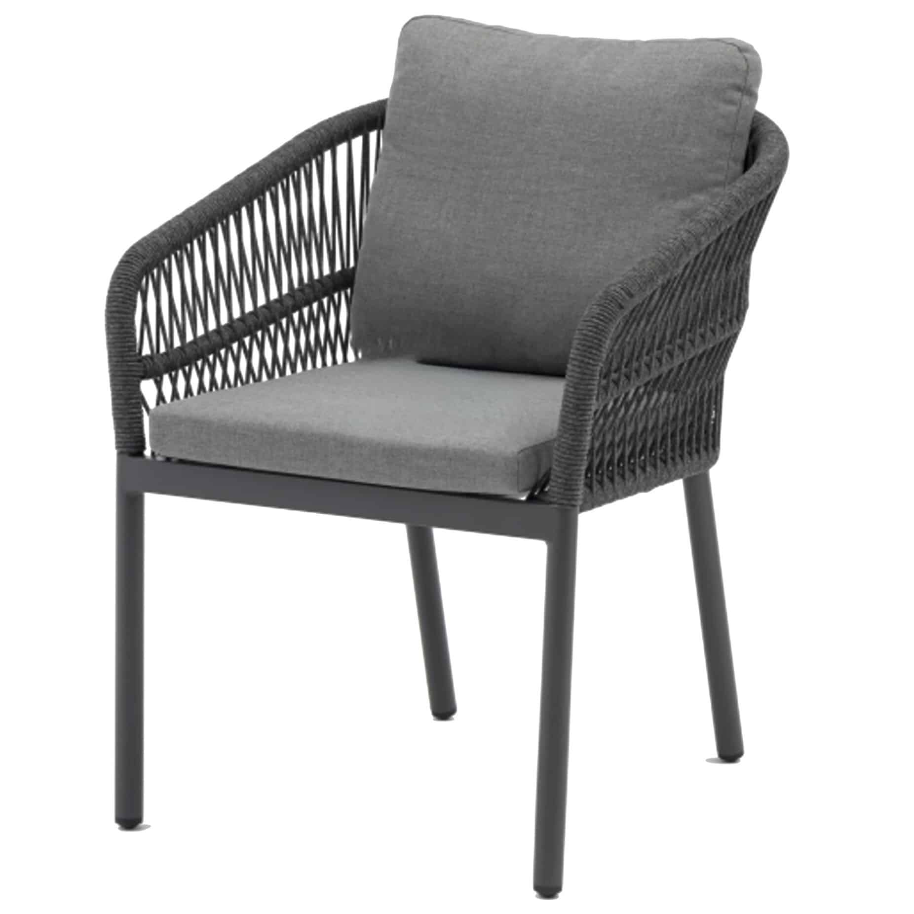 Impala dining tuinstoel rope antraciet