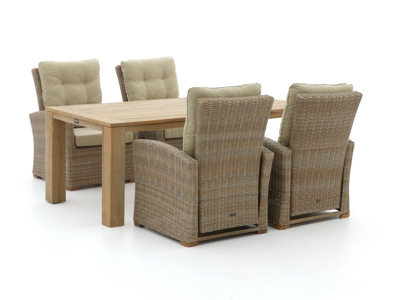 Intenso Mazzano/ROUGH-X 200cm lounge-dining tuinset 5-delig verstelbaar - Laagste prijsgarantie!