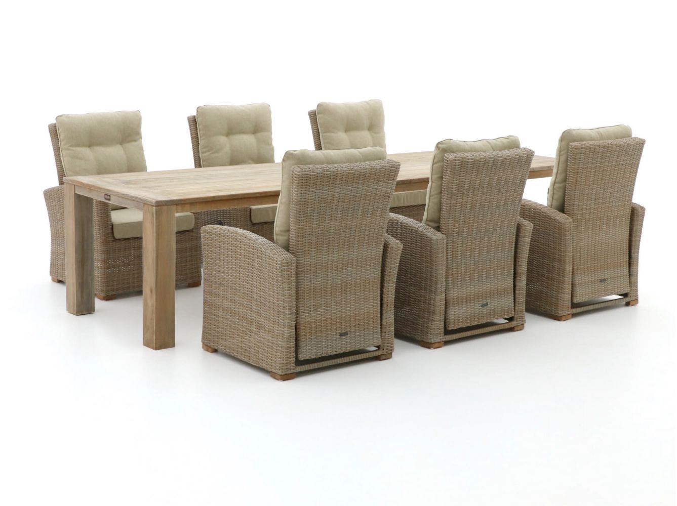 Intenso Mazzano/ROUGH-X 320cm lounge-dining tuinset 7-delig verstelbaar - Laagste prijsgarantie!