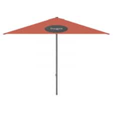 Parasol Lima 300x300cm (Terra) met bedrukking