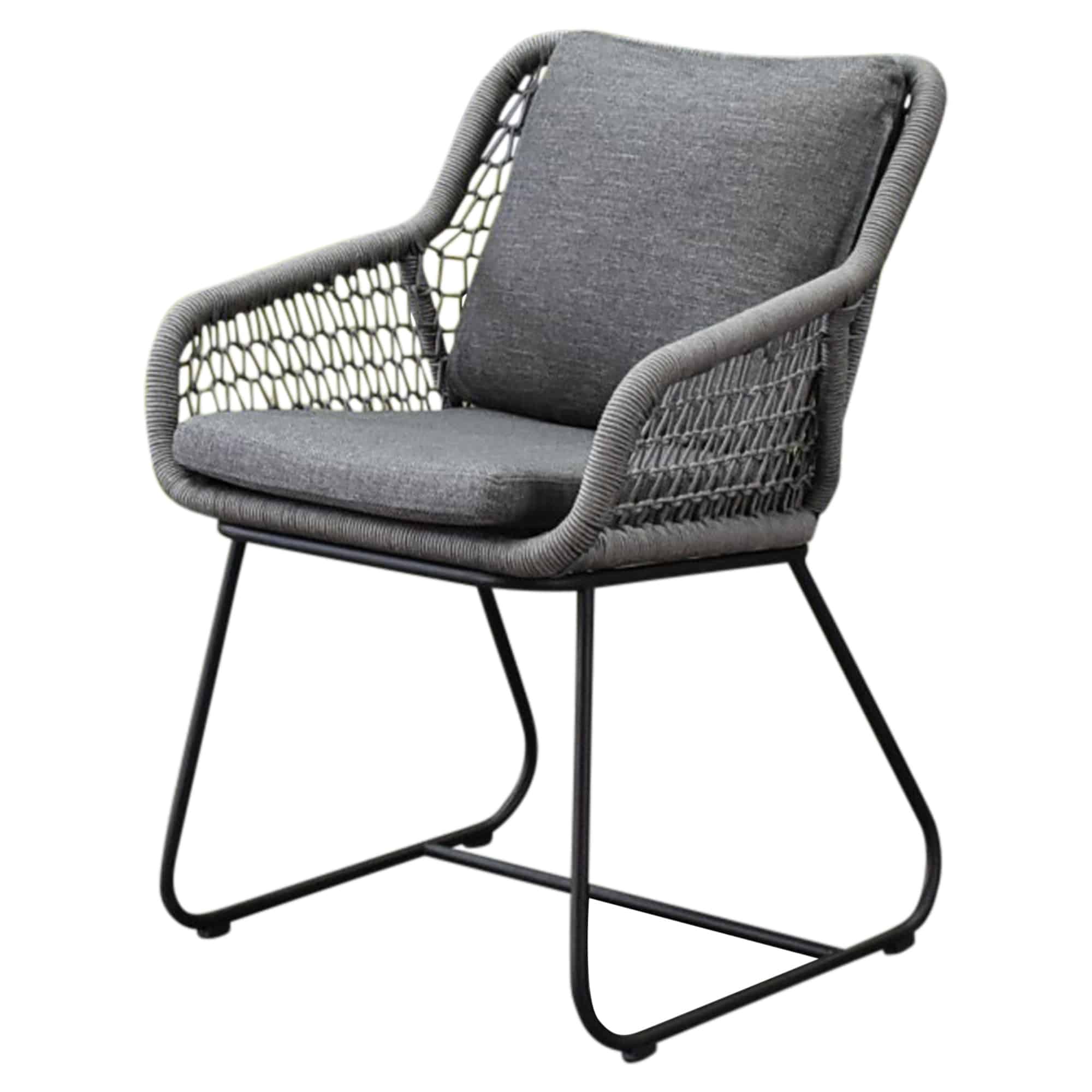 Savona dining tuinstoel rope grijs