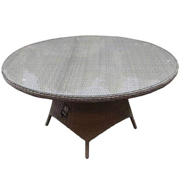 Showroommodel Riccione dining tuintafel 150 cm rond grijs