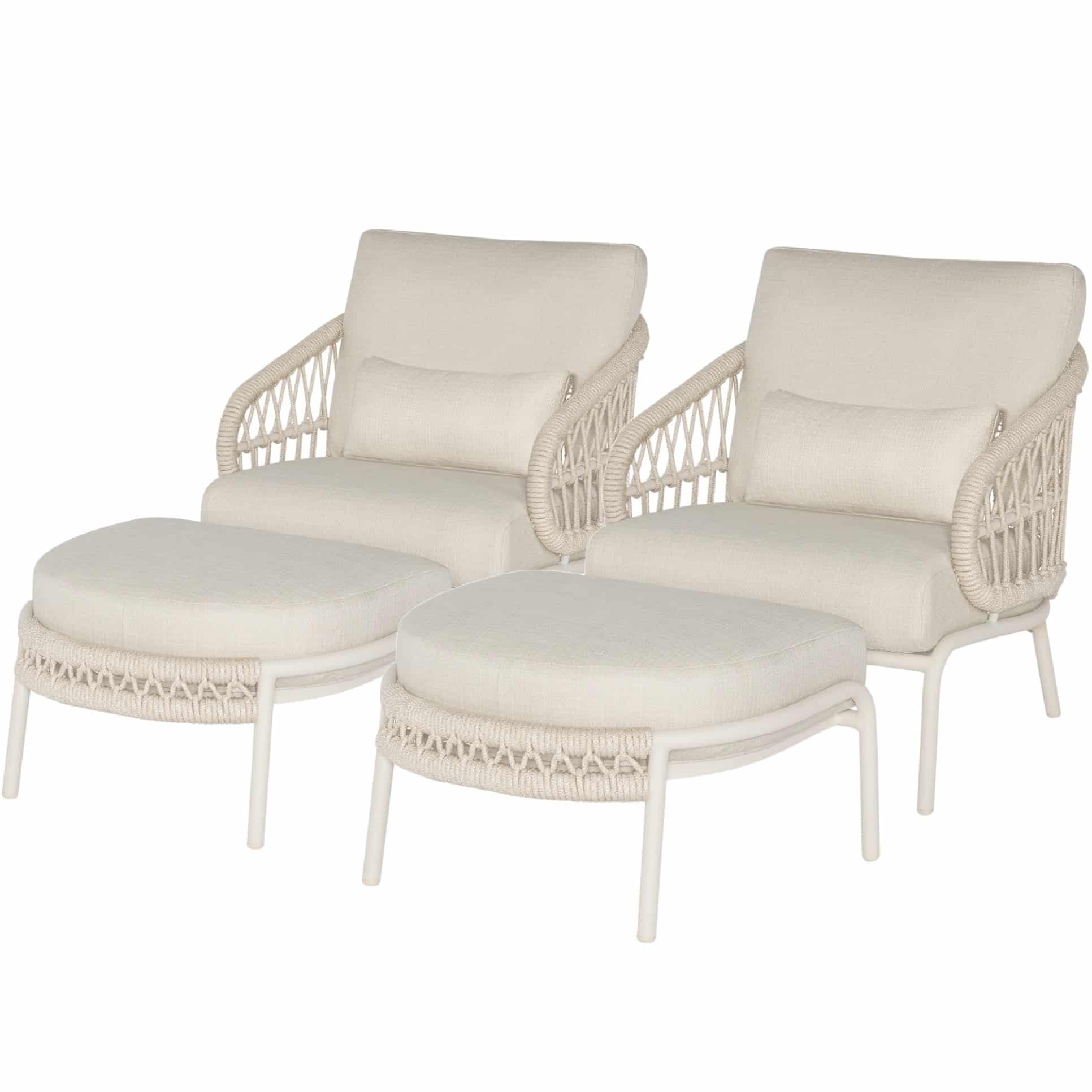 Suns Tosca lounge balkonset 4 delig camel sand rope