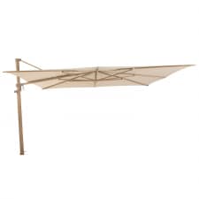 Zweefparasol Finca 4 Seasons 400x300cm woodlook (sand) Dieptevariant