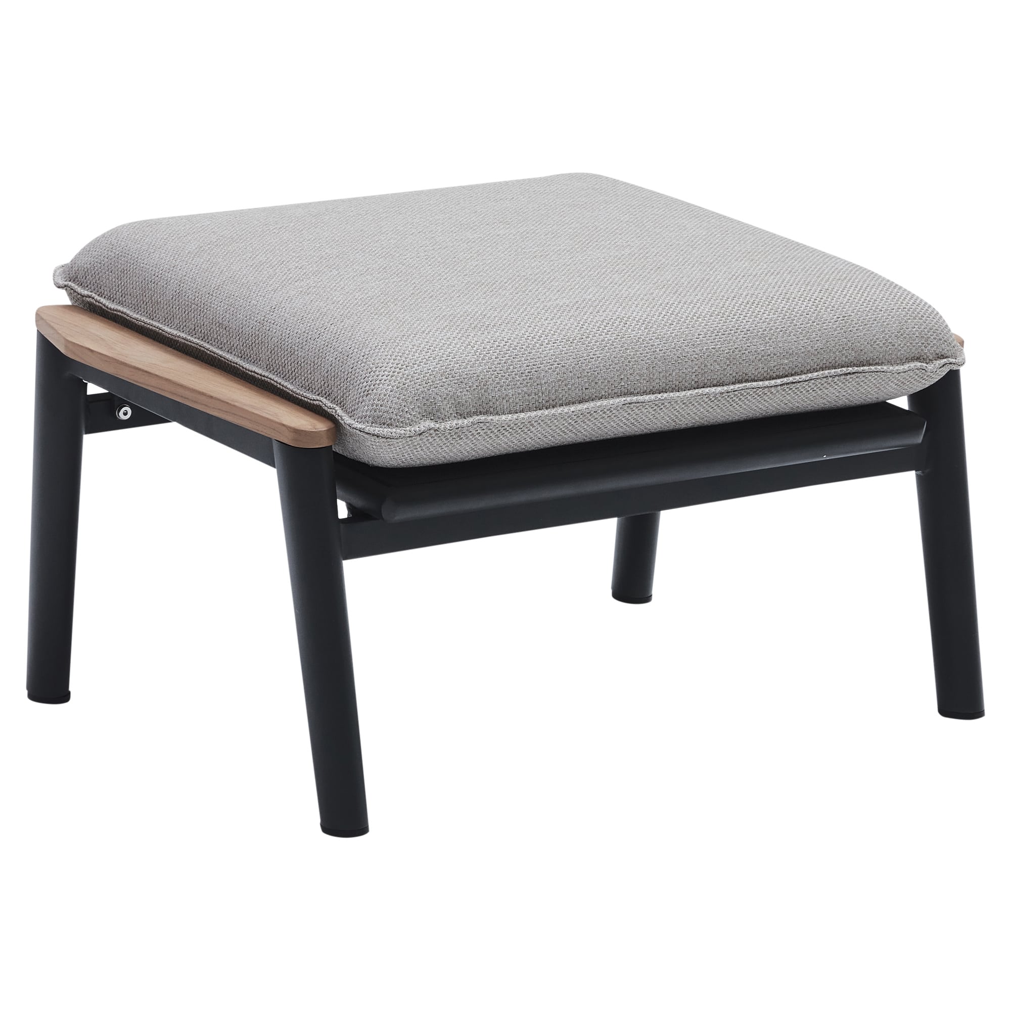 Alzano voetenbank zand rope aluminium antraciet