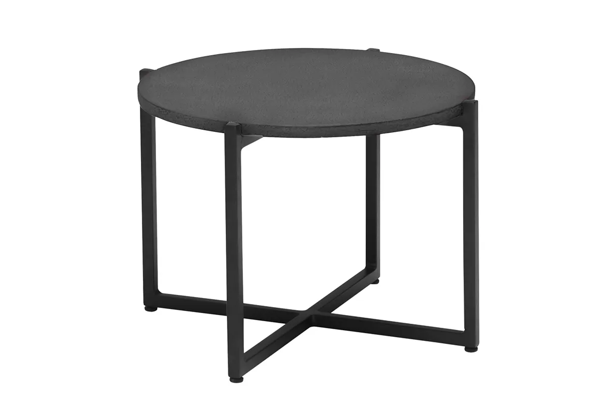 Apple Bee | Koffietafel Soul Ø 54 x 37 cm | Lava-Black