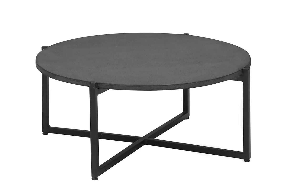 Apple Bee | Koffietafel Soul Ø 74 x 30 cm | Lava-Black