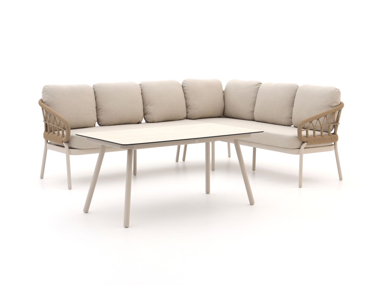 Bellagio Pinerolo dining loungeset 3-delig rechts - Laagste prijsgarantie!