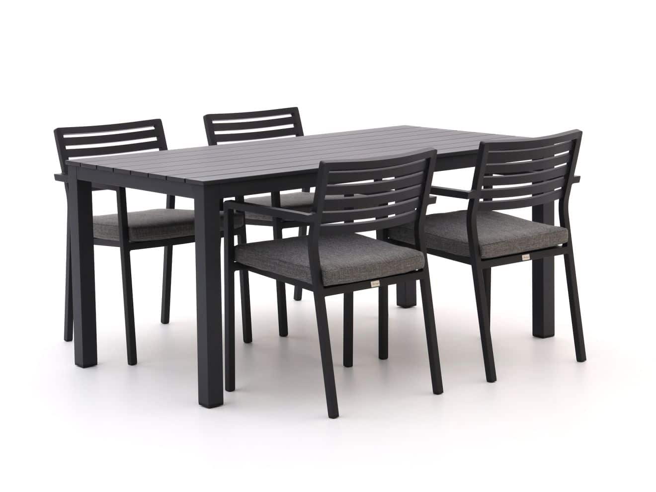 Bellagio Rumo/Menzano 160cm dining tuinset 5-delig stapelbaar - Laagste prijsgarantie!