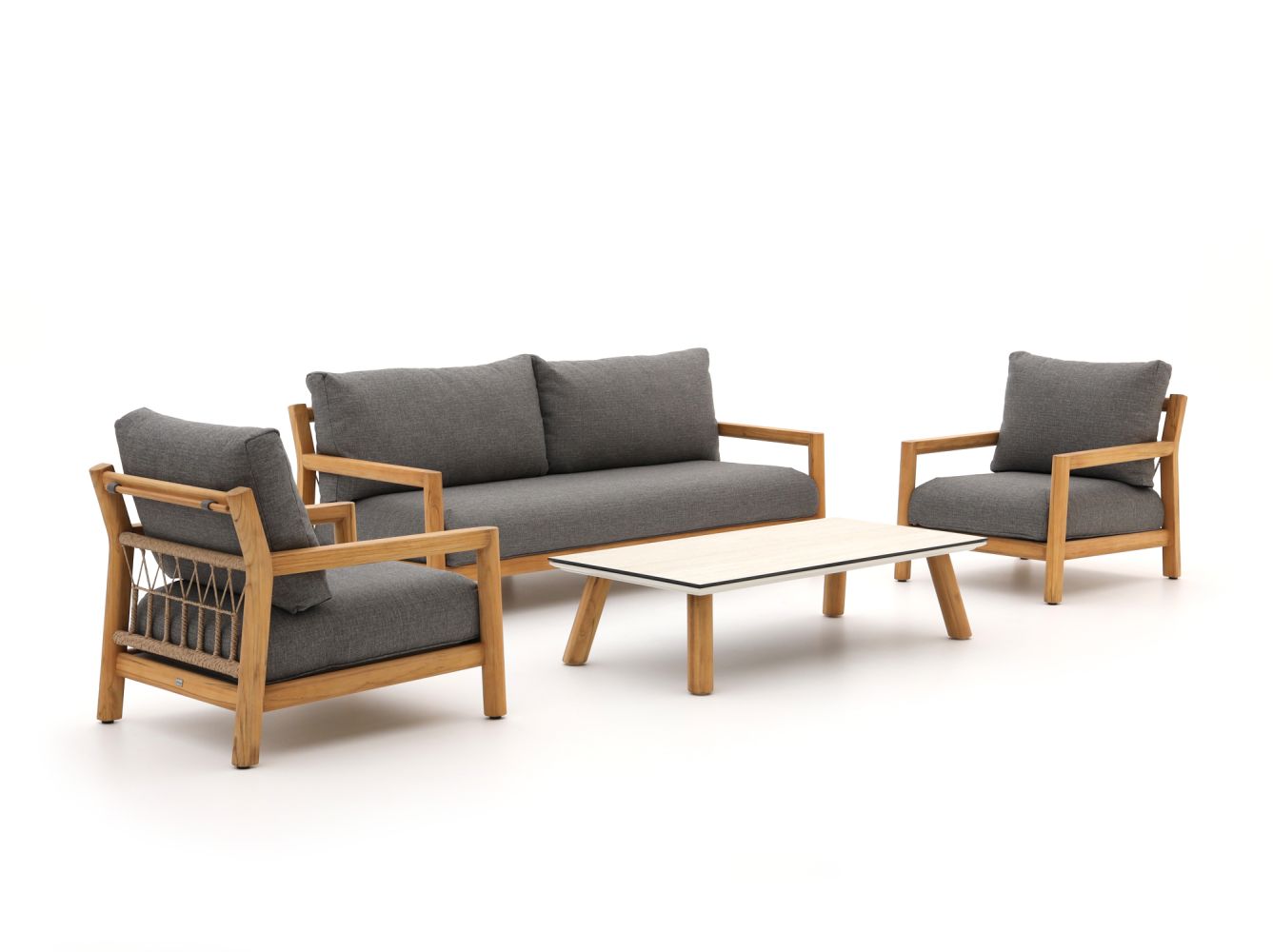 Bellagio Seiano stoel-bank loungeset 4-delig - Laagste prijsgarantie!