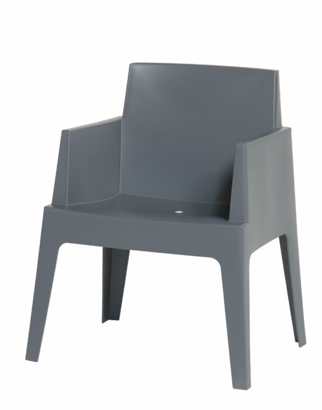 Box armstoel donker Grijs - Garden impressions