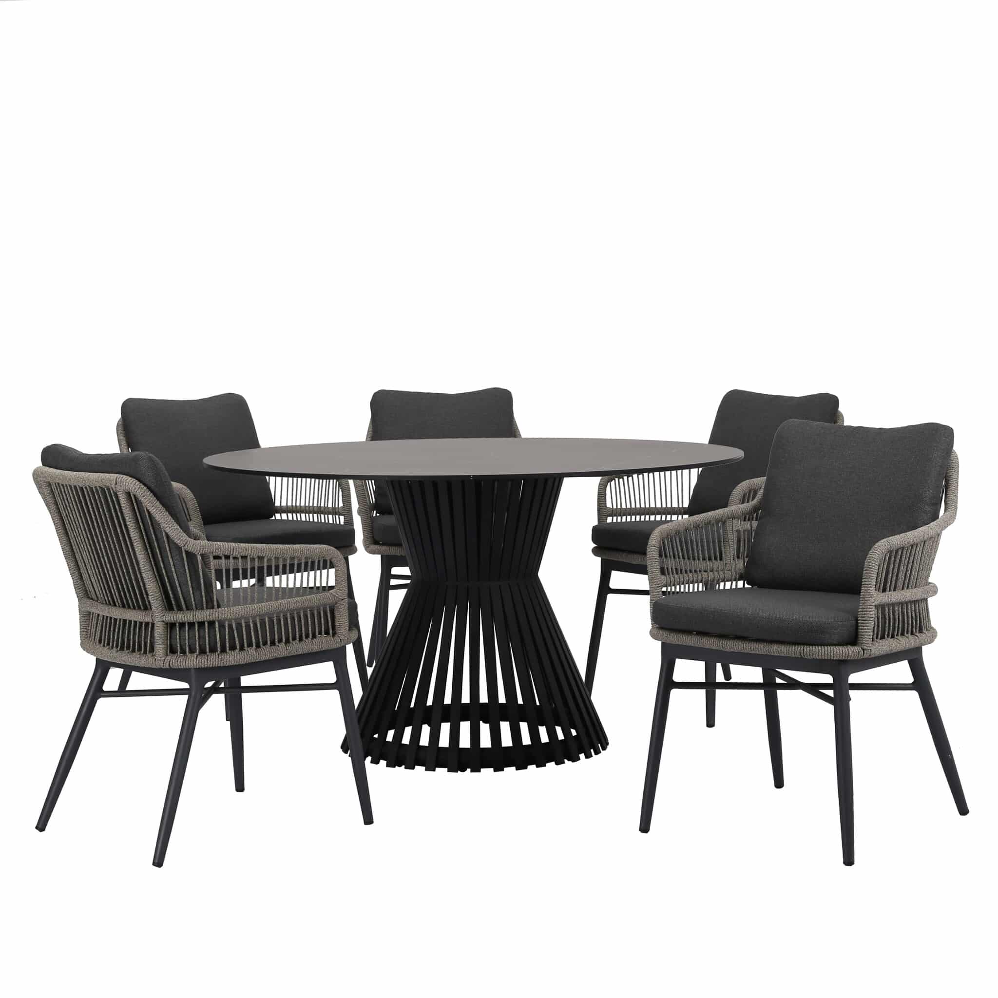 Catania Pasadena dining tuinset 140xH75 cm rond 6 delig