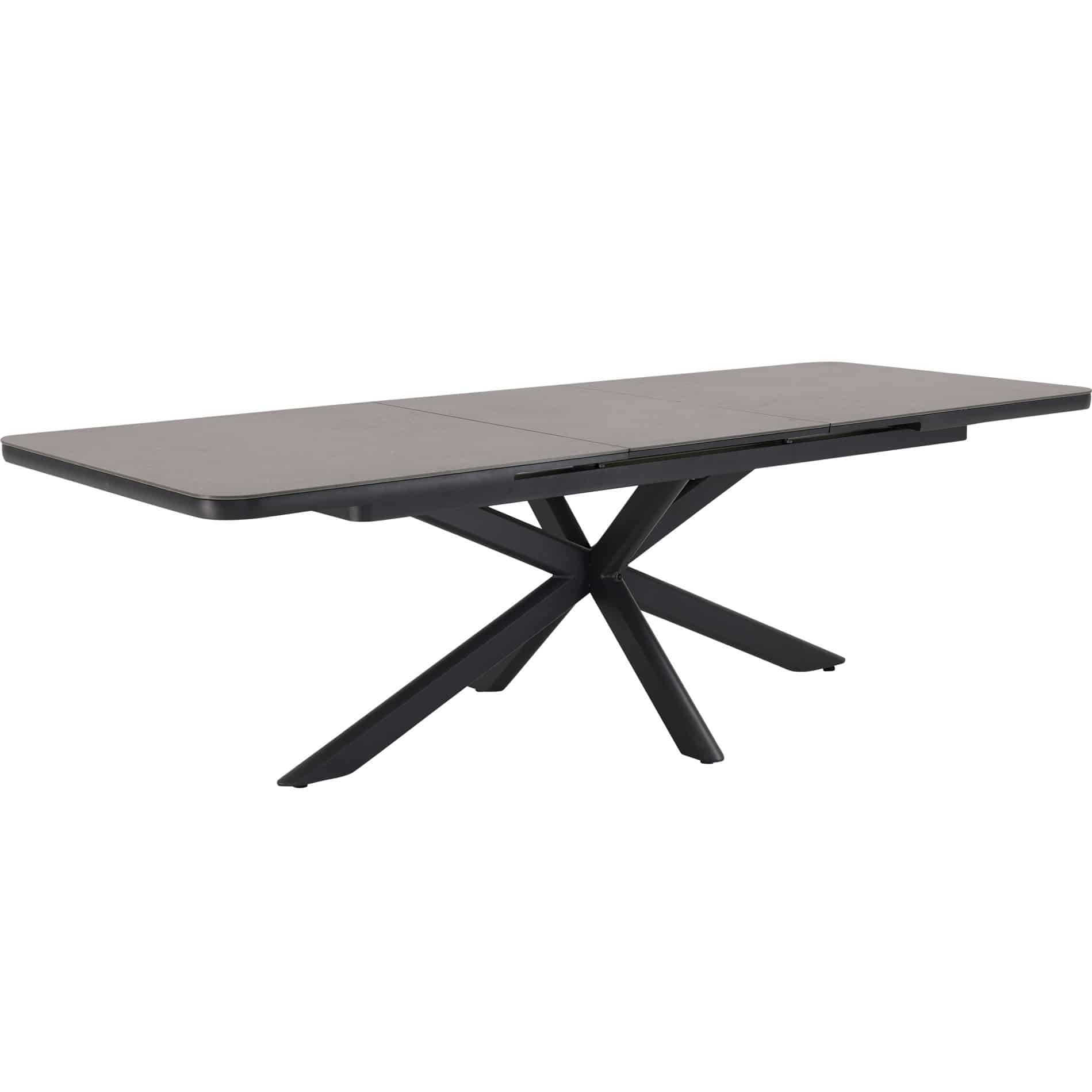 Cubanita uitschuifbare dining tuintafel 200-260x100xH75 cm aluminium keramiek antraciet