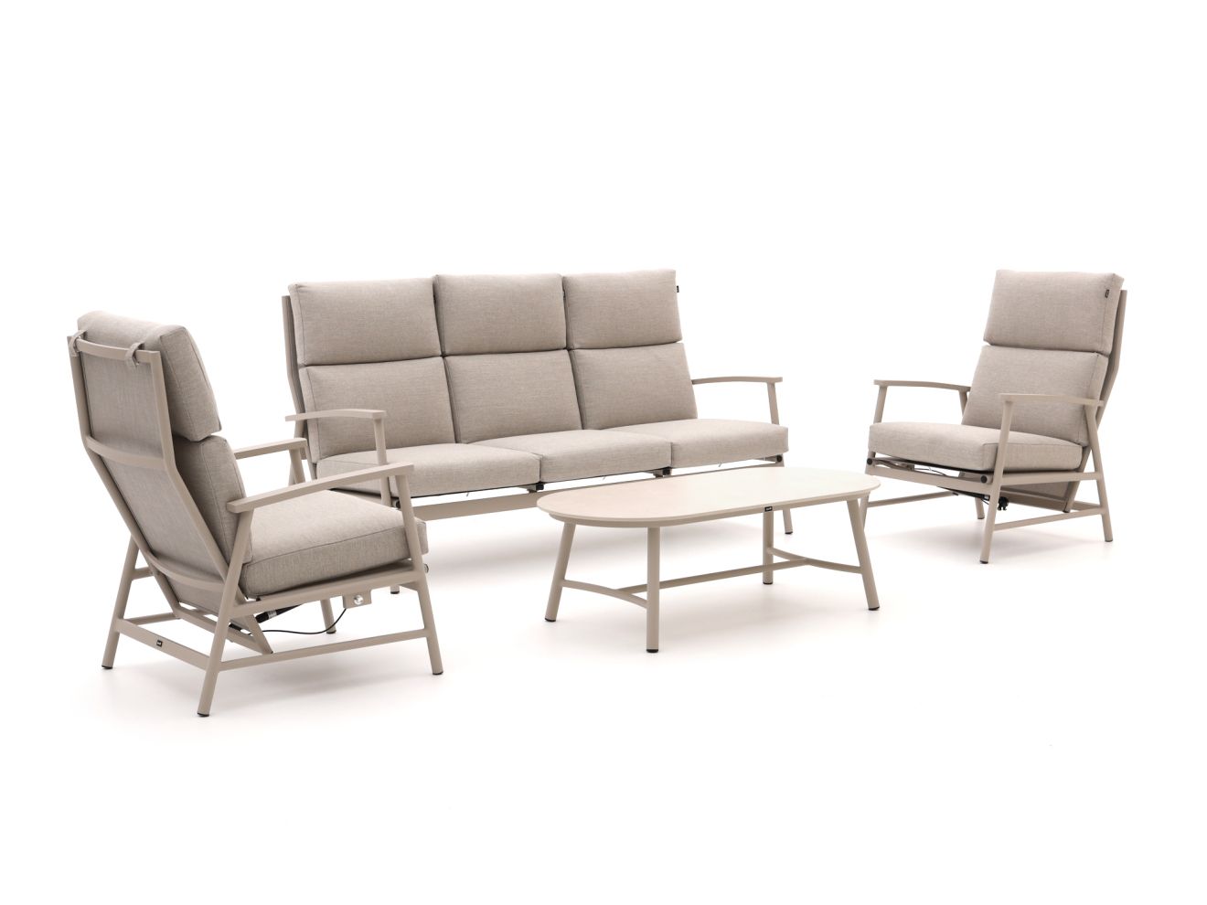 Hartman Flora stoel-bank loungeset 4-delig - Laagste prijsgarantie!