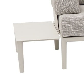 Hong Kong bijzettafel 74x32xH25 cm aluminium latte