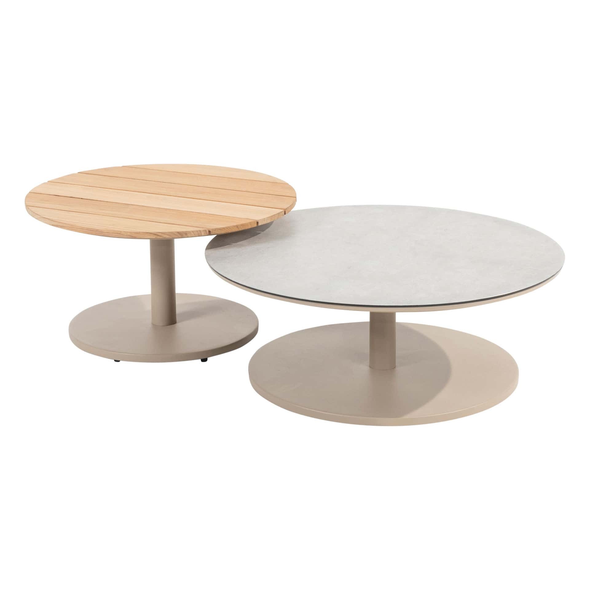 Taste by 4SO Sare koffietafel set 65cm en 80cm rond latte