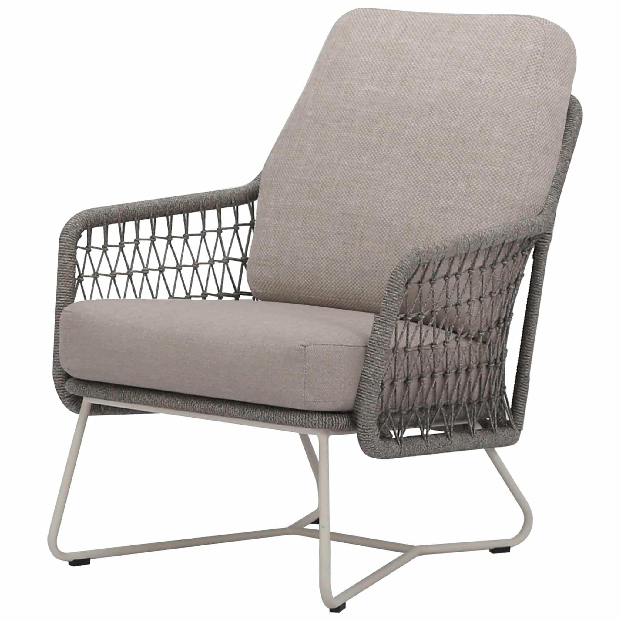 Trapani lounge tuinstoel natural sand rope