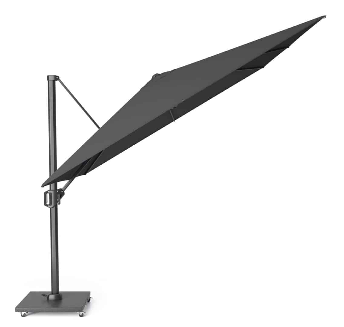 zweefparasol challenger t1 premium 4×3 meter faded black zonwering platinum