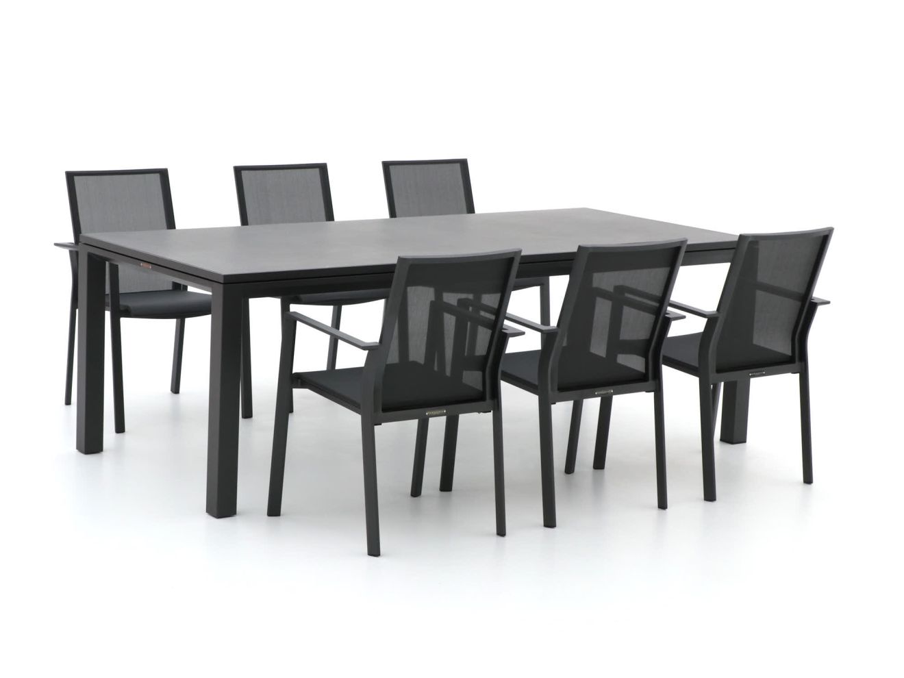 Bernstein Amberg/Mannheim 220cm dining tuinset 7-delig stapelbaar/uitschuifbaar - Laagste prijsgarantie!