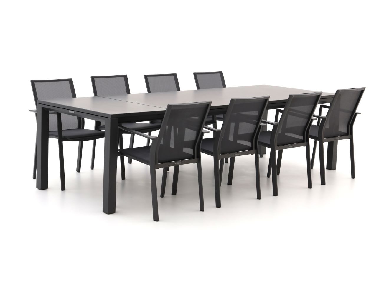 Bernstein Amberg/Mannheim 220cm dining tuinset 9-delig stapelbaar/uitschuifbaar - Laagste prijsgarantie!