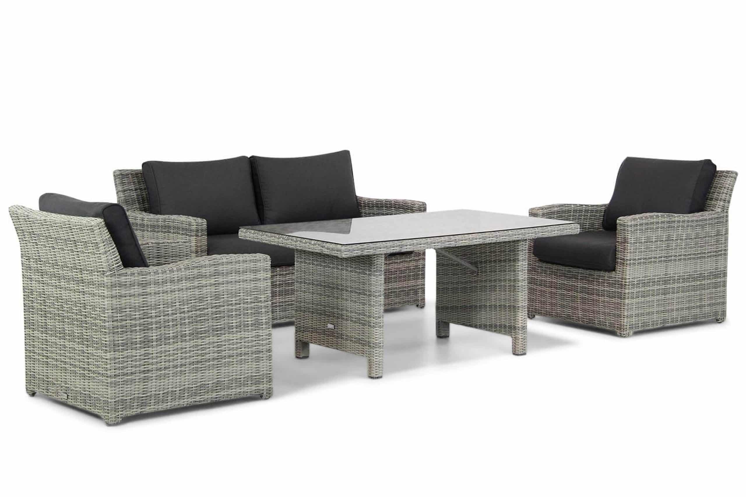 Garden Collections Giardino/Napoli 145 cm stoel-bank loungeset 4-delig